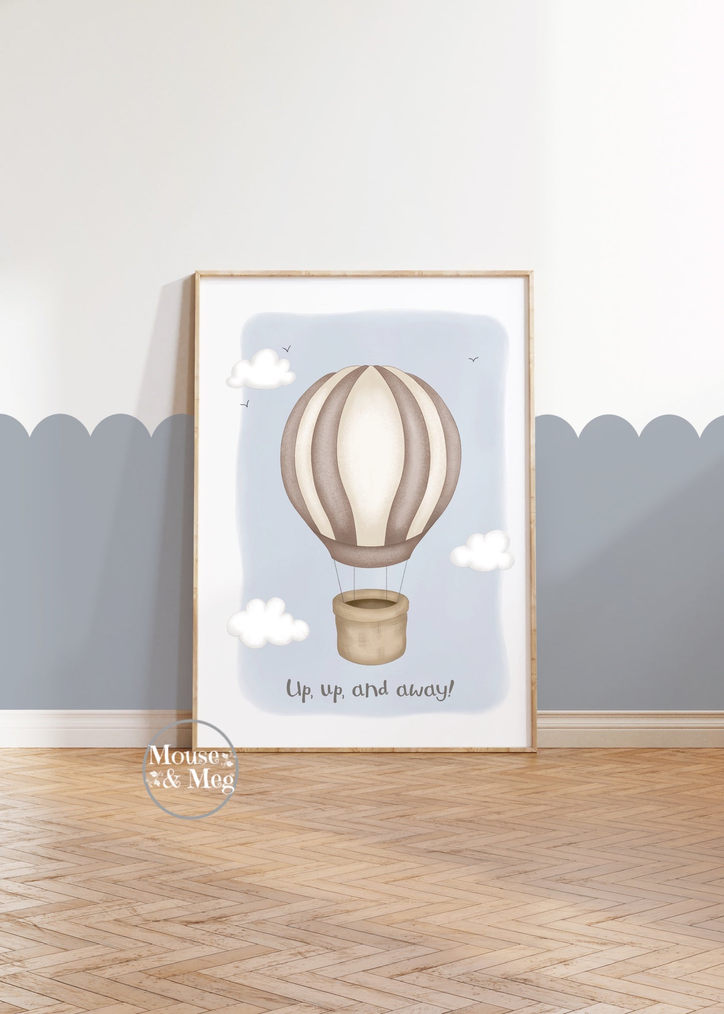 Up, Up and Away! - Hot Air Balloon Print