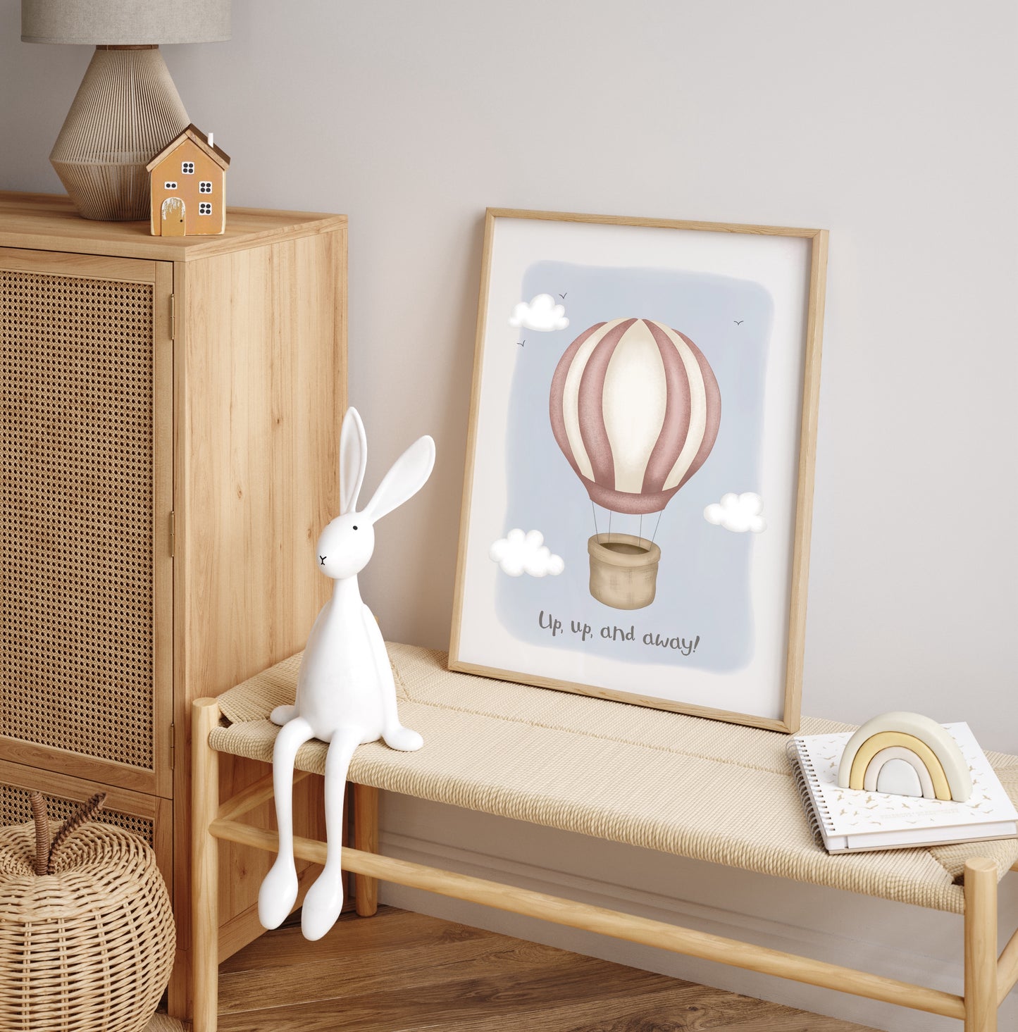 Up, Up and Away! - Hot Air Balloon Print